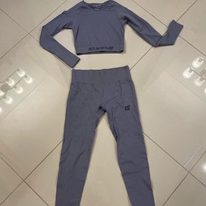Jed North Ribbed Legging and Crop top Set